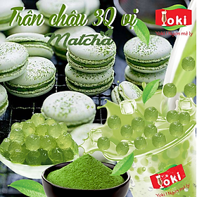 Yoki Trân châu 3Q vị Matcha dai, giòn, thơm mát