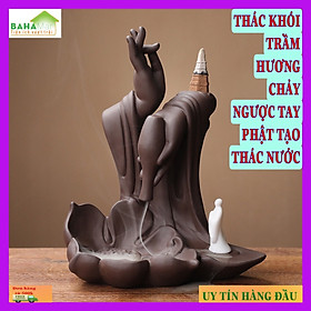 THÁC KHÓI TRẦM HƯƠNG CHẢY NGƯỢC TAY PHẬT TẠO THÁC NƯỚC 