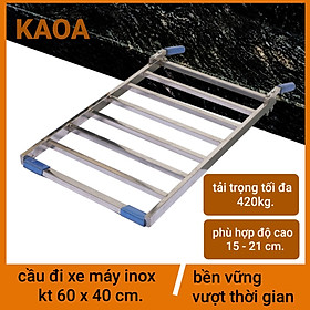 CẦU ĐI XE MÁY INOX kt 60x40 cm