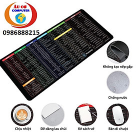 Mua Bàn Di Chuột Cỡ Lớn 30-80cm Pad Chuột Lót Chuột Phím Tắt Văn Phòng Cao Cấp - Bàn Di Công Thức