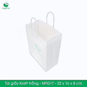 MTG1 MTG1T - 22x16x8 cm - Combo 25 túi giấy Kraft Nhật cao cấp