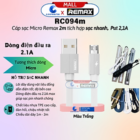 Mua Cáp Sạc Micro Remax RC094M - Hàng Chính Hãng - Bảo Hành 12 Tháng
