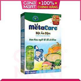 Bột ăn dặm tốt cho bé Nutricare Metacare Heo rau ngót bí đỏ & olive (200g)