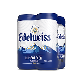 Lốc 4 lon Bia Tuyết - Edelweiss 330ml/lon