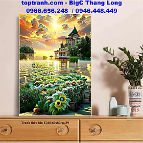 Mua Tranh chữ thập bình minh trên lâu đài E260 chưa thêu