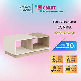 Mua Bàn trà bằng gỗ thiết kế nhỏ gọn SMLIFE Conkia