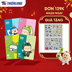 Combo 5 Tập học sinh 96 trang 4 ô ly vuông 2mm 100gsm NB-124 Thiên Long - Mẫu ngẫu nhiên