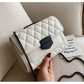 Túi đeo chéo nữ trần trám khóa nhọn thời trang TNX 463