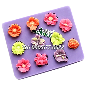 Mua Khuôn silicone làm rau câu  socola các loại hoa - Mã số 1085