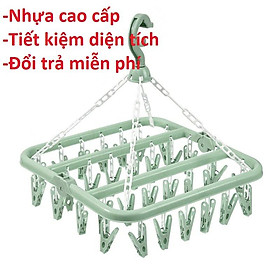 Mua Móc chùm phơi đồ trẻ em đa năng 32 kẹp  Móc treo quần áo gấp gọn  tiện dụng