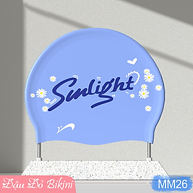 Mua Mũ bơi silicon nam nữ loại đẹp  mũ bơi người lớn co giãn cao  chống nước tốt  mềm mại nhẹ nhàng  họa tiết thời trang | MM26