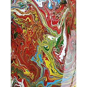 Mua Tranh vẽ tay trừu tượng-Tranh canvas -acrylic . KT 50 x 70cm