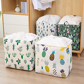 Mua Túi đựng chăn màn  quần áo - Size lớn 100 Lít vải bố khung sắt có dây rút - HENRYSA