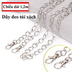 Quai đeo túi dây xích 1.2m, quai dây thay thế cho túi mạ vàng, mạ bạc