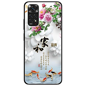 Ốp lưng dành cho Xiaomi Redmi Note 11 4G mẫu Chim Cá Hoa Trắng