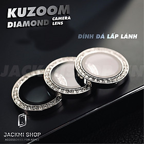 Bộ miếng dán kính cường lưc Kuzoom Camera Diamond đính đá cho iPhone 14
