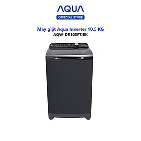 Máy giặt cửa trên Aqua Inverter 10.5 KG AQW-DR105FT.BK - Hàng chính hãng bảo hành động cơ trọn đời - Miễn phí giao hàng toàn quốc - Hỗ trợ lắp đặt