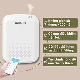 Máy tạo mùi thơm, khuếch tán tinh dầu trực tiếp, công nghệ Nano, app điều khiển i119 - Hàng chính hãng iCHARM