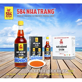 Thùng 6 Chai Nước mắm Nhỉ Cá cơm 584 Nha Trang - 35 độ đạm