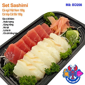Mã 208_Set Sashimi Cá Ngừ, Cá Tráp 200g