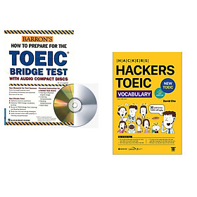 Combo 2 cuốn sách: Toeic Bridge Test (kèm 2CD) + Hackers Toeic Vocabulary