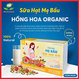 Sữa hạt Mẹ bầu Hồng Hoa Organic 36gói 900gr – Giảm nghén, Mẹ khoẻ, phòng táo bón và tiểu đường thai kỳ, thai nhi phát triển toàn diện