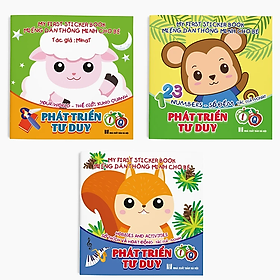 Miếng Dán Thông Minh Cho Bé -  Phát Triển Tư Duy IQ -  My First Sticker Book cho trẻ từ 3-6 tuổi