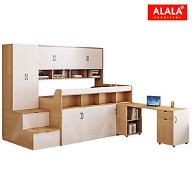 Mua Giường tầng thấp ALALA161 đa năng/ Miễn phí vận chuyển và lắp đặt/ Đổi trả 30 ngày/ Sản phẩm được bảo hành 5 năm từ thương hiệu ALALA/ Chịu lực 700kg