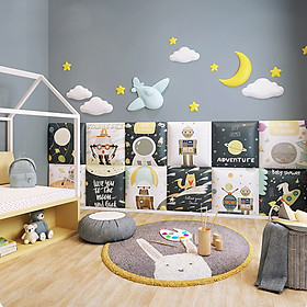 Mua Miếng Dán Tường Bằng Da In 3D  Miếng Dán Trang Trí Phòng Cho Bé - GA01