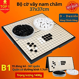 Bộ cờ vây nam châm chất lượng cao 28x28 và 37x37cm, Có hộp đựng là bàn cờ vây - Chính Hãng D Danido