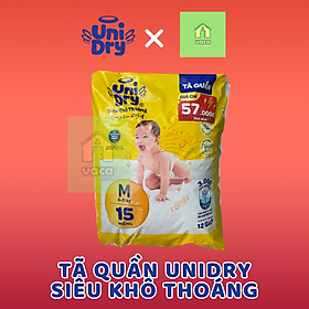 Tã bỉm QUẦN Unidry khô thoáng mã mới gói nhỏ tiện lợi đủ size M15 L15 XL15