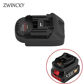 ZWINCKY BS18MT Pin Adapter Chuyển Đổi USB Cho Bosch 18V BAT619G/620 Pin Chuyển Đổi Cho Makita18V BL1860 Pin Lithium
