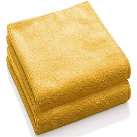 Đặt 8 miếng vải bằng microfiber, giẻ lau sạch đa năng và tái sử dụng cho nhà bếp, bên ngoài (màu cam)