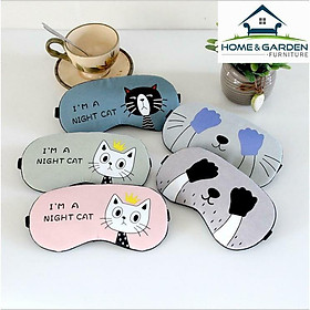 Bịt mắt ngủ kèm gel làm mát mắt hoạt tiết ngộ nghĩnh cực kì cute