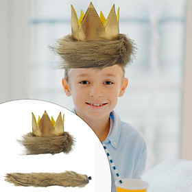 Crown Hat Tail Kids Hat Set Birthday Crown Hat for Baby First Birthday