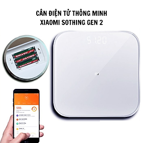 Cân điện tử thông minh Xiaomi Sothing Gen 2, tải trọng tối đa 120kg, kết nối theo dõi qua app- Hàng chính hãng