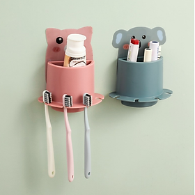 Mua Ly Cốc Dán Tường Đựng Bàn Chải Kem Đánh Răng Hình Thú Dễ Thương  - Giao Ngẫu Nhiên