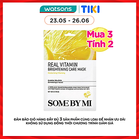 Mặt Nạ Giấy Some By Mi Real Chiết Xuất Vitamin C Brightening Care Mask 20g