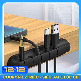 Phụ kiện giữ dây cáp sạc Giá Silicon mini cố định dây cáp sạc cho các thiết bị điện tử trên bàn làm việc - Hàng Chính Hãng