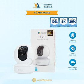 Hình ảnh Combo Camera Wi-Fi EZVIZ TY1 FHD 1080p, Trong Nhà, Kèm Thẻ Nhớ  32GB/64GB - Hàng Chính Hãng