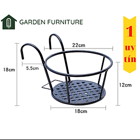 Mua Combo 3 CÁI Kệ sắt đựng chậu hoa treo ban công tiện dụng  giá sắt treo nhỏ gọn tiện lợi tiết kiệm không gian sân vườn