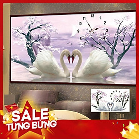 Mua Tranh đính đá đồng hồ ia8026 80x53cm
