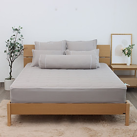 Bộ ga giường chần bông K-Bedding by Everon KNTS chất vải Ice-tencel thoáng mát, kháng khuẩn - KNTS401 - 120x200cm (3 món)