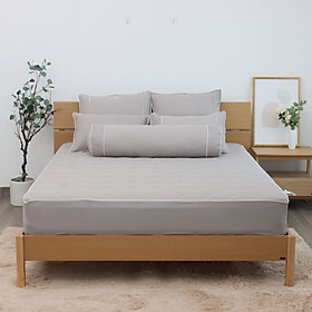 Bộ ga giường chần bông K-Bedding by Everon KNTS chất vải Ice-tencel thoáng mát, kháng khuẩn - KNTS401 - 180x200cm 4 món