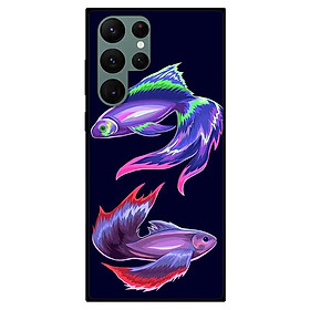 Ốp lưng dành cho Samsung S22 - S22 Plus - S22 Ultra - Cặp Đôi Cá Tím
