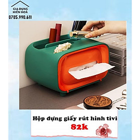 Mua Hộp đựng khăn giấy ăn  mỹ phẩm rút có khay dụng cụ tiện ích màu ngẫu nhiên