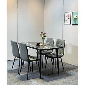 Mua COMBO BÀN ĂN CHÂN TRỤ KÍCH THƯỚC LOẠI 1M2 VÀ 1M4 4 GHẾ