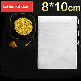 Mua 100 Túi Lọc Vải 8x10CM  Vải không dệt  Có dây buộc