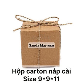 Mua 20 HỘP CARTON NẮP CÀI SIZE 9*9*11 ĐỰNG SẢN PHẨM QUÀ TẶNG MỸ PHẨM  NẾN THƠM