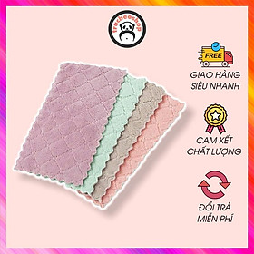 Mua Khăn Lau Nhà Bếp Đa Năng Viền Răng Cưa 2 Mặt  Chất Liệu Mềm Mại  Lau Siêu Sạch AT0650